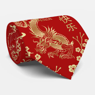Gravata Novo ano chinês do Dragão 2024
