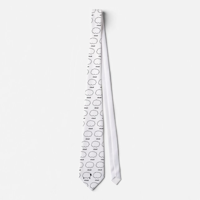 Gravata nuvem, nuvem, nuvem, nuvem, carneiro, nuvem, (Frente)