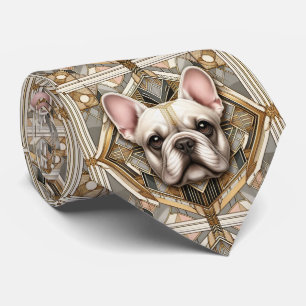 Gravata O Amante de Cachorro Divertido Papai de Bulldog