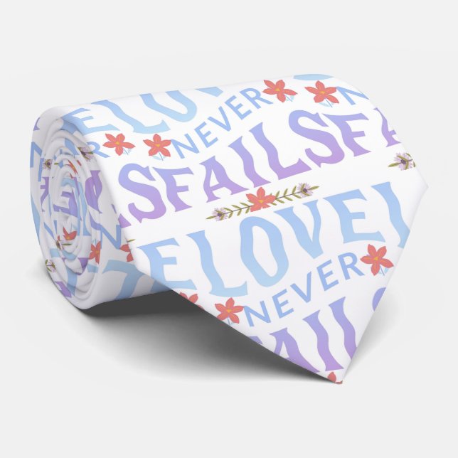 GRAVATA O AMOR NUNCA FALHA (Rolled)