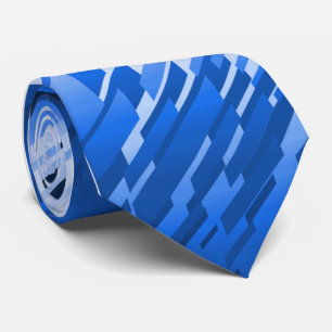 Gravata O azul listrado de prisma de cristal