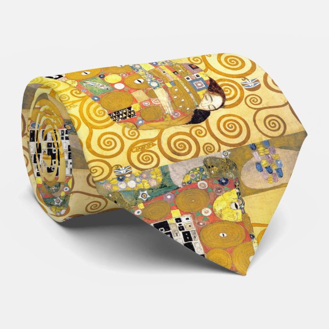 Gravata O Embraço de Gustav Klimt (Rolled)