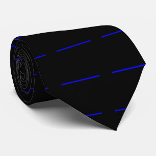 Gravata O estilo preto fino simbólico de Blue Line