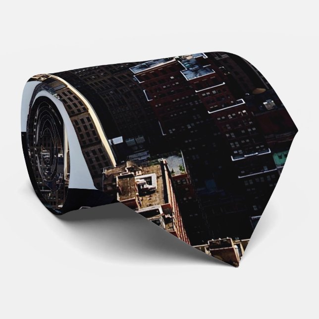 Gravata O império da Nova Iorque indica buidings (Rolled)