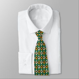 Gravata O irlandês Wolfhound Green e Yellow & Green Men's