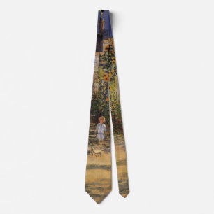 Gravata O Jardim do Artista em Vetheuil por Claude Monet