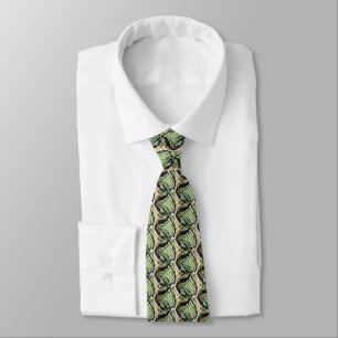 Gravata O laço de seda dos homens, verde prudente com