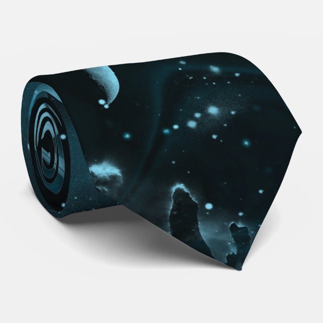 Gravata O laço dos homens da galáxia do espaço (Rolled)