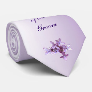 Gravata O Lilac floral floresce o avô do casamento do
