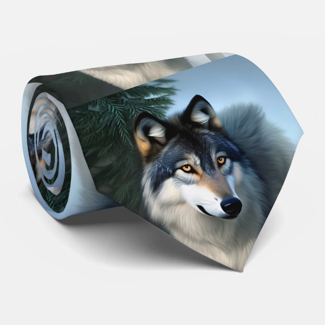 Gravata O Lobo Árctico Sem Cubo, Colo De Pescoço (Rolled)