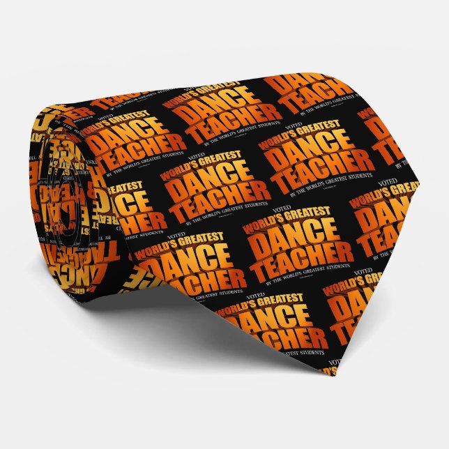 Gravata O melhor professor de dança do mundo (Rolled)