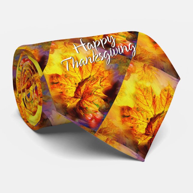 Gravata O outono sai 4 vezes (Rolled)