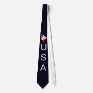 Gravata O Patriótico dos Homens da Bandeira Americana em