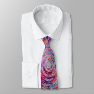 Gravata O Psicodélico Neon Rainbow Neck Tie combina com t