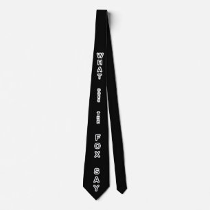 Gravata O Que Diz A Raposa, Tie Black Party Tie