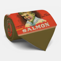 O salmão rosa Mi-Boy 1930 pode rotular impressão