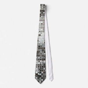 Gravata O Sequin de prata brilha o laço Glam dos homens d