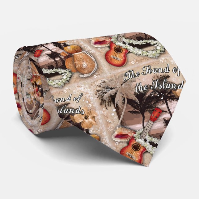 Gravata O som das ilhas (Rolled)