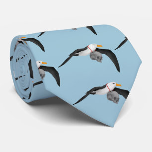 Gravata O Tempo do Antigo Crânio Albatroz Mariner