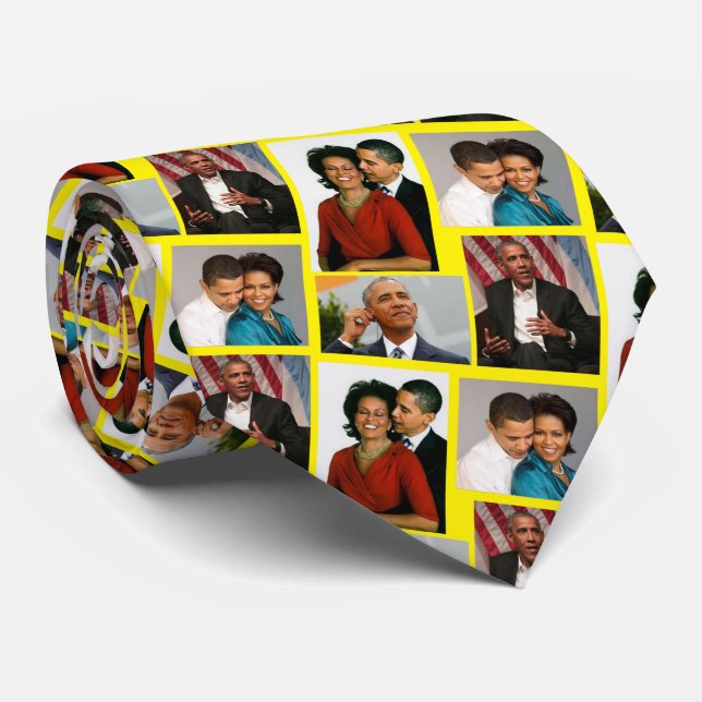 GRAVATA OBAMA COLLAGE (Rolled)