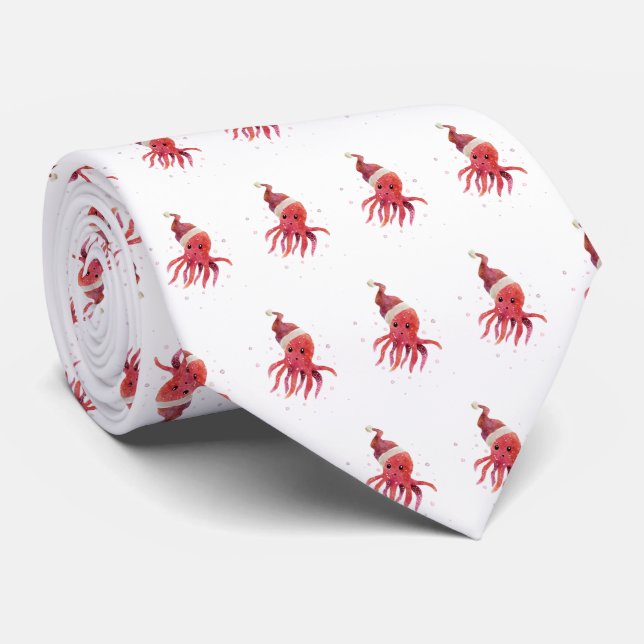 Gravata Octopus Santa Hat (Rolled)