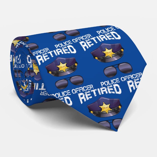 Gravata Oficial de Polícia aposentado - Chapéu e Sunshades (Rolled)