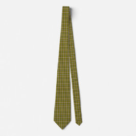 Gravata Olive Green Plaid Retro Color Neck Tie