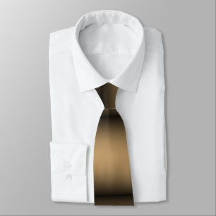 Gravata Ombre dourado preto