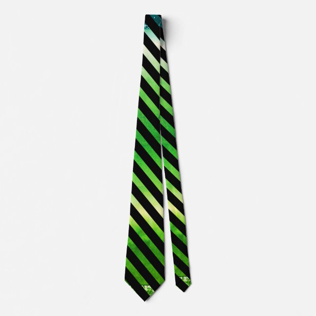 Gravata Ombre Emerald Amarelo Azul (Frente)