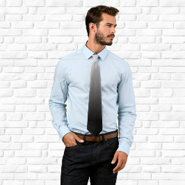 Gravata Ombre Preto e Branco