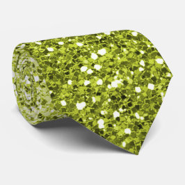 Gravata Ombre Verde limão Glitter Sparkle Luxurioso