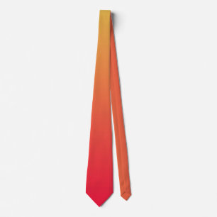 Gravata Ombre vermelho e amarelo da chama