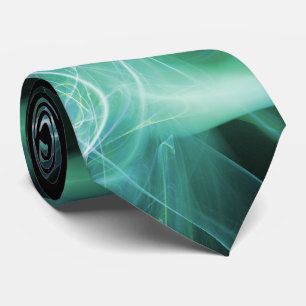 GRAVATA ONDAS E REDEMOINHOS DO FRACTAL NO PRETO DO VERDE