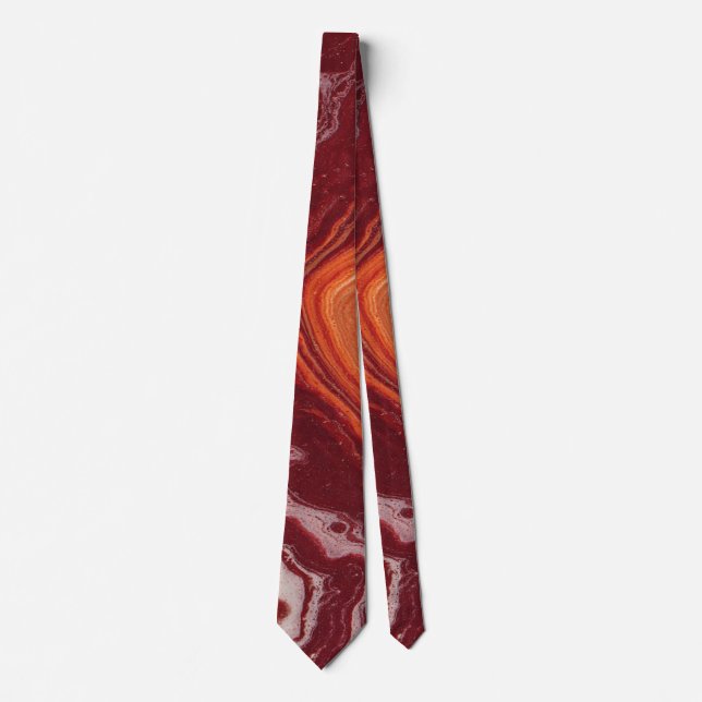 Gravata orange and burgundi fluid (Frente)