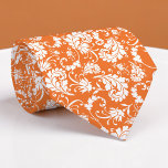 Gravata Orange Floral Pattern Custom Necktie<br><div class="desc">This custom necktie features a sophisticated floral pattern, making it a stylish and unique accessory. It's perfect for adding a touch of personality to any outfit, whether it's for a special occasion or everyday wear. The high-quality fabric ensures a comfortable and long-lasting wear, and the custom design allows you to...</div>
