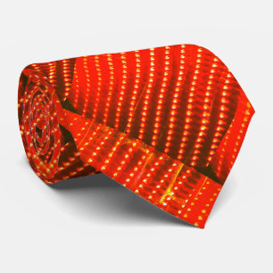 Gravata Orange Lights Halloween Las Vegas Marque Necktie