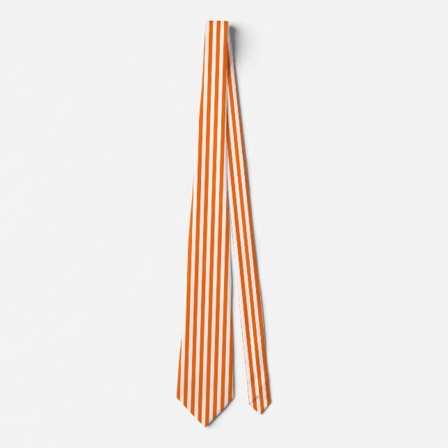 Gravata Orange Pinstripe Tie (Frente)