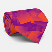 Orange Purple Cubism Abstract Pattern