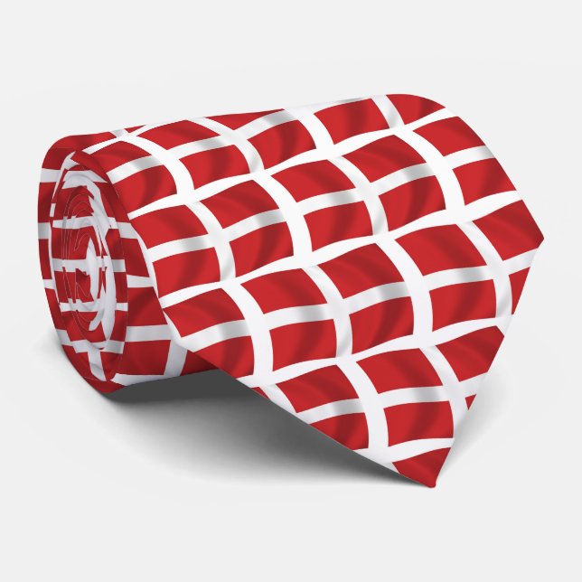 Gravata Ordem Militar Soberana de Malta Flag Tie (Rolled)