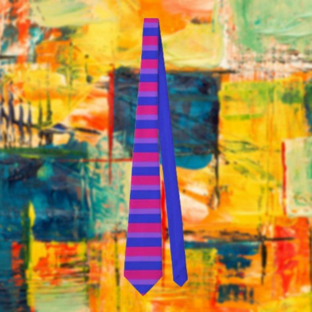 Gravata Orgulho Bissexual Tatilho: Unidade em Cada Greve (Criador carregado)