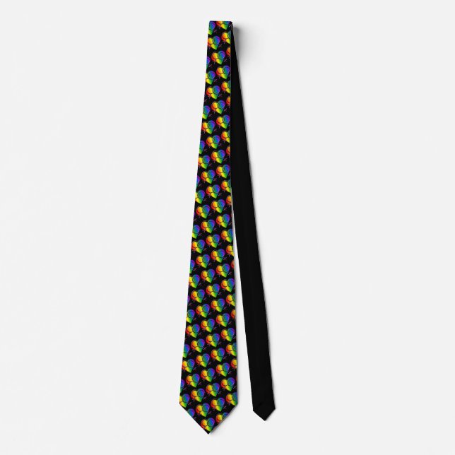 Gravata Orgulho gay Tie Mesma Sexo Rainbow Necktie (Frente)