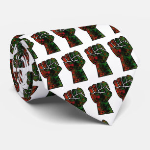 Gravata orgulho negro vermelho verde punho bandeira pan-af