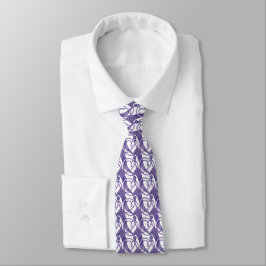 Gravata Ornamentado roxo.