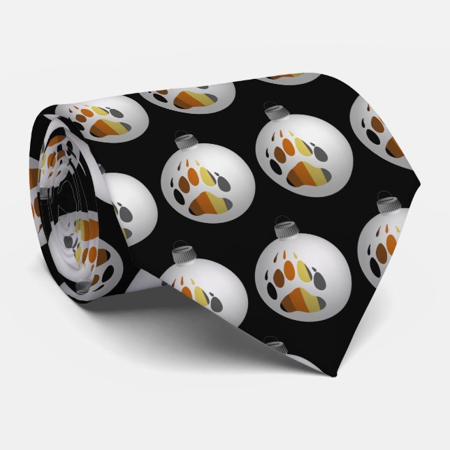 Gravata Ornamento de Pata de Urso (Rolled)