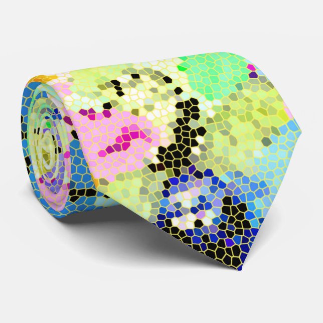 Gravata Orquídea de vidro (Rolled)