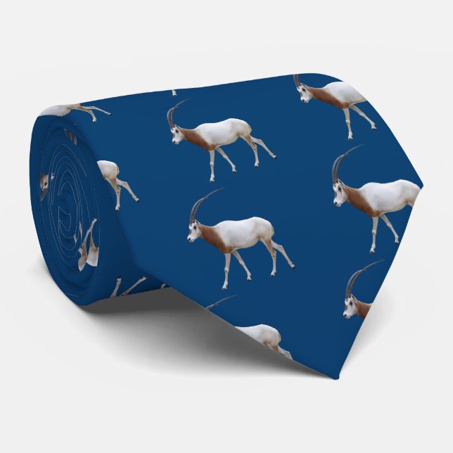 Gravata Oryx branco (Rolled)