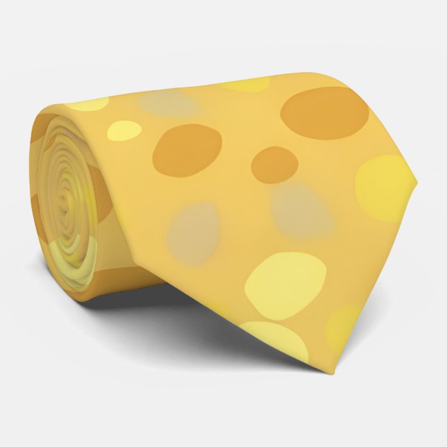 Gravata Ouro Confetti Pontos Colar (Rolled)