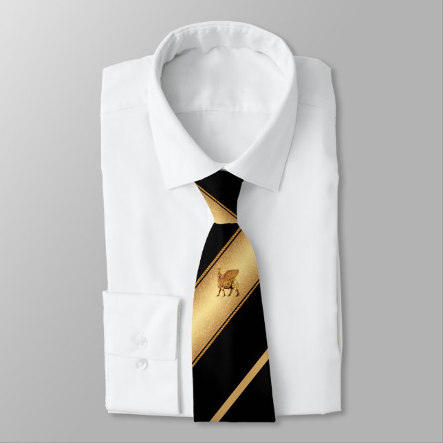Gravata Ouro Lamassu Neck Tie (Amarrado)