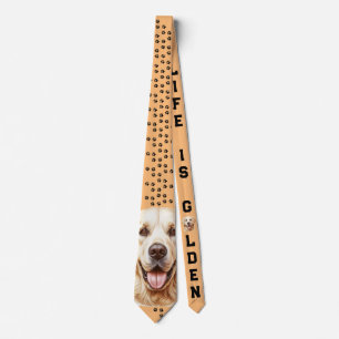 Gravata Ouro Retriever 'A vida é Ouro' Meias de cães