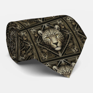 Gravata Ousada de Leopardo Moda Masculina